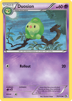 Duosion 75/113 Pokémon card from Legendary Treasures for sale at best price