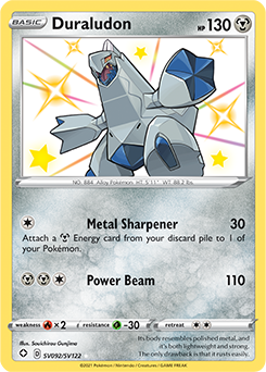 Shining Pokémon Pokémon card Duraludon SV092/SV122 from Shining Fates expansion