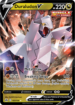 Duraludon V 103/159 Pokémon card from Crown Zenith for sale at best price