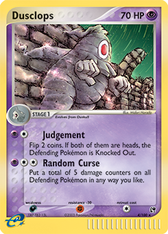 Carte Pokémon Holographique Rare Teraclope 4/100 de la série Ex Tempête de Sable