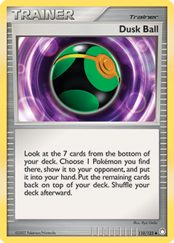Dusk Ball 110/123 Pokémon card from Mysterious Treasures for sale at best price