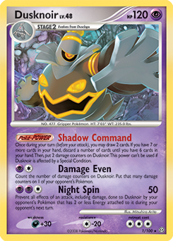 Dusknoir 1/100 Pokémon card from Stormfront for sale at best price