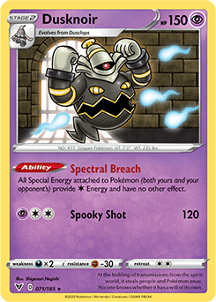 Dusknoir 071/185 Pokémon card from Vivid Voltage for sale at best price