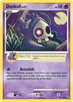 Duskull 86/132 Pokémon card from Secret Wonders for sale at best price