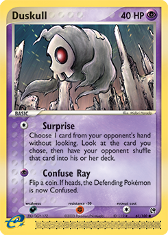 Carte Pokémon Commune Skelenox 61/100 de la série Ex Tempête de Sable