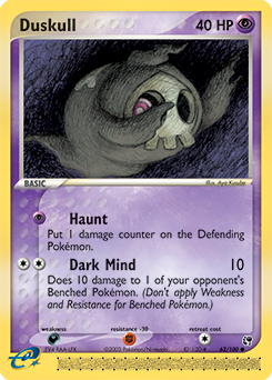 Carte Pokémon Commune Skelenox 62/100 de la série Ex Tempête de Sable