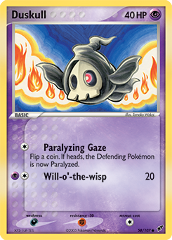 Carte Pokémon Commune Skelenox 58/107 de la série Ex Deoxys