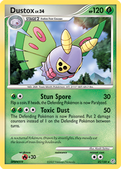 Dustox 25/130 Pokémon card from Diamond & Pearl for sale at best price