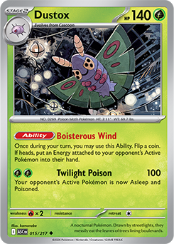 Dustox 15/217 Pokémon card from Ascended Heroes for sale at best price