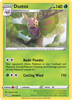 Dustox 010/196 Pokémon card from Lost Origin for sale at best price