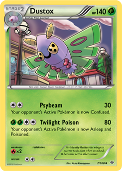 Dustox 7/108 Pokémon card from Roaring Skies for sale at best price