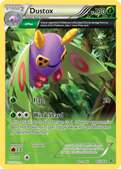 Dustox 8/108 Pokémon card from Roaring Skies for sale at best price