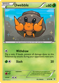 Dwebble 6/101 Pokémon card from Noble Victories for sale at best price