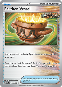 Earthen Vessel 163/182 Pokémon card from Paradox Rift for sale at best price