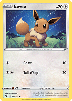 Eevee 130/185 Pokémon card from Vivid Voltage for sale at best price