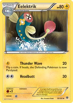 Eelektrik 32/101 Pokémon card from Plasma Blast for sale at best price