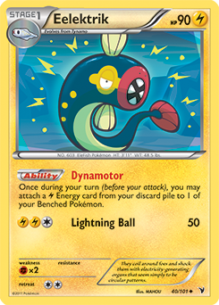 Eelektrik 40/101 Pokémon card from Noble Victories for sale at best price