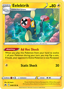 Eelektrik 048/159 Pokémon card from Crown Zenith for sale at best price