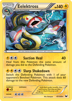 Eelektross 47/108 Pokémon card from Dark Explorers for sale at best price