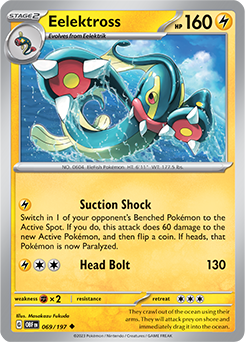 Eelektross 69/197 Pokémon card from Obsidian Flames for sale at best price
