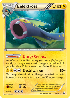Eelektross 65/160 Pokémon card from Primal Clash for sale at best price