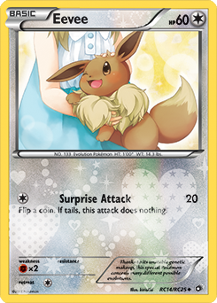 Carte Pokémon Eevee RC14/RC25 de la série Legendary Treasures en vente au meilleur prix