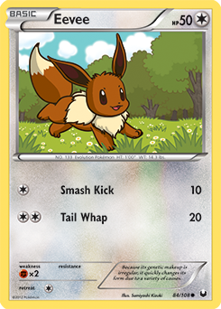 Eevee 84/108 Pokémon card from Dark Explorers for sale at best price