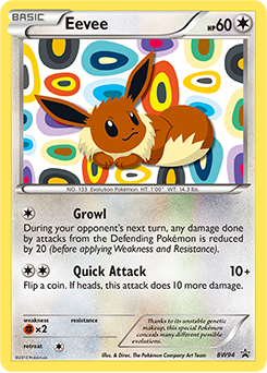 Eevee BW94 Pokémon card from Back & White Promos for sale at best price