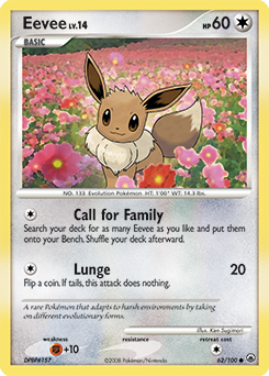 Eevee 62/100 Pokémon card from Majestic Dawn for sale at best price