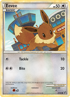Eevee 47/90 Pokémon card from Undaunted for sale at best price