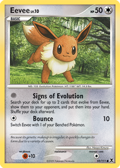 Eevee 59/111 Pokémon card from Rising Rivals for sale at best price