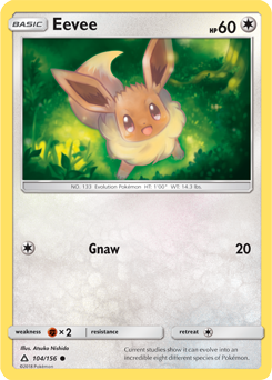 Eevee 104/156 Pokémon card from Untra Prism for sale at best price