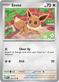 Eevee 166/197 Pokémon card from Obsidian Flames for sale at best price