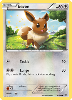 Eevee 63/98 Pokémon card from Ancient Origins for sale at best price