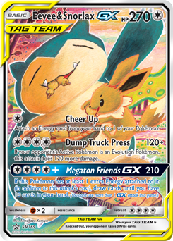 Eevee Snorlax GX SM169 Pokémon card from Sun and Moon Promos for sale at best price