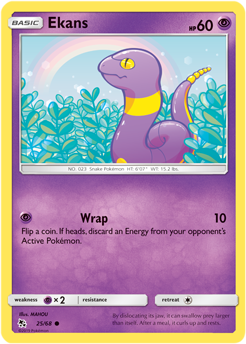 Ekans 25/68 Pokémon card from Hidden Fates for sale at best price