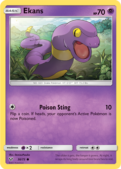 Ekans 36/73 Pokémon card from Shining Legends for sale at best price