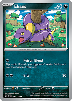 Ekans 100/162 Pokémon card from Temporal Forces for sale at best price