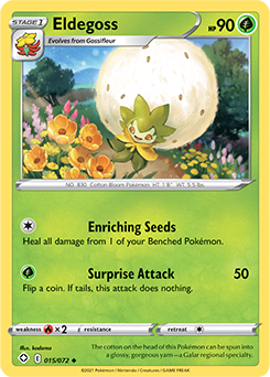 Eldegoss 015/072 Pokémon card from Shining Fates for sale at best price