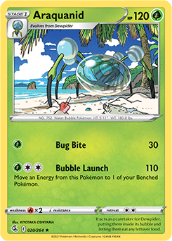 Uncommon Pokémon card Eldegoss 20/264 from Fusion Strike expansion
