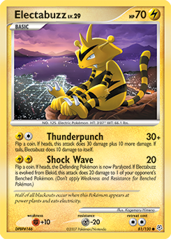 Electabuzz 81/130 Pokémon card from Diamond & Pearl for sale at best price