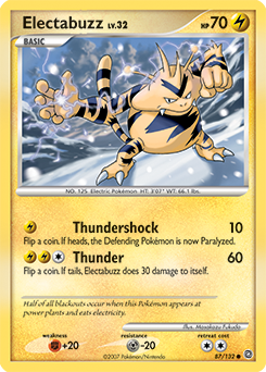 Electabuzz 87/132 Pokémon card from Secret Wonders for sale at best price