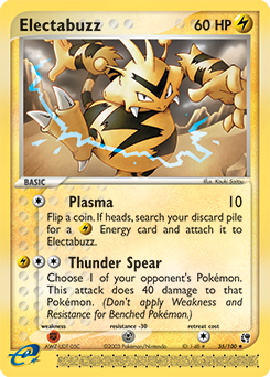 Electabuzz 35/100 Pokémon card from Ex Sandstorm for sale at best price