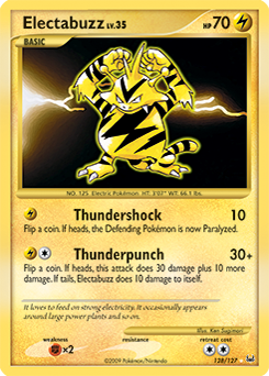 Electabuzz 128/127 Pokémon card from Platinuim for sale at best price