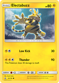 Electabuzz 43/156 Pokémon card from Untra Prism for sale at best price