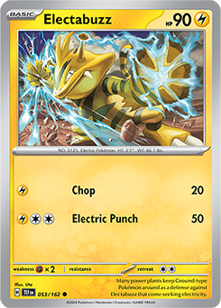 Electabuzz 53/162 Pokémon card from Temporal Forces for sale at best price