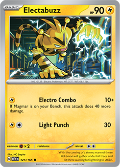 Electabuzz 125/165 Pokémon card from 151 for sale at best price