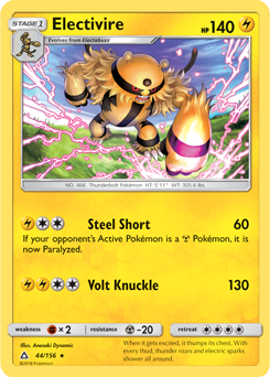 Electivire 44/156 Pokémon card from Untra Prism for sale at best price