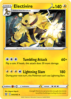 Electivire 45/163 Pokémon card from Battle Styles for sale at best price
