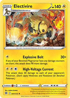 Electivire 047/172 Pokémon card from Brilliant Stars for sale at best price